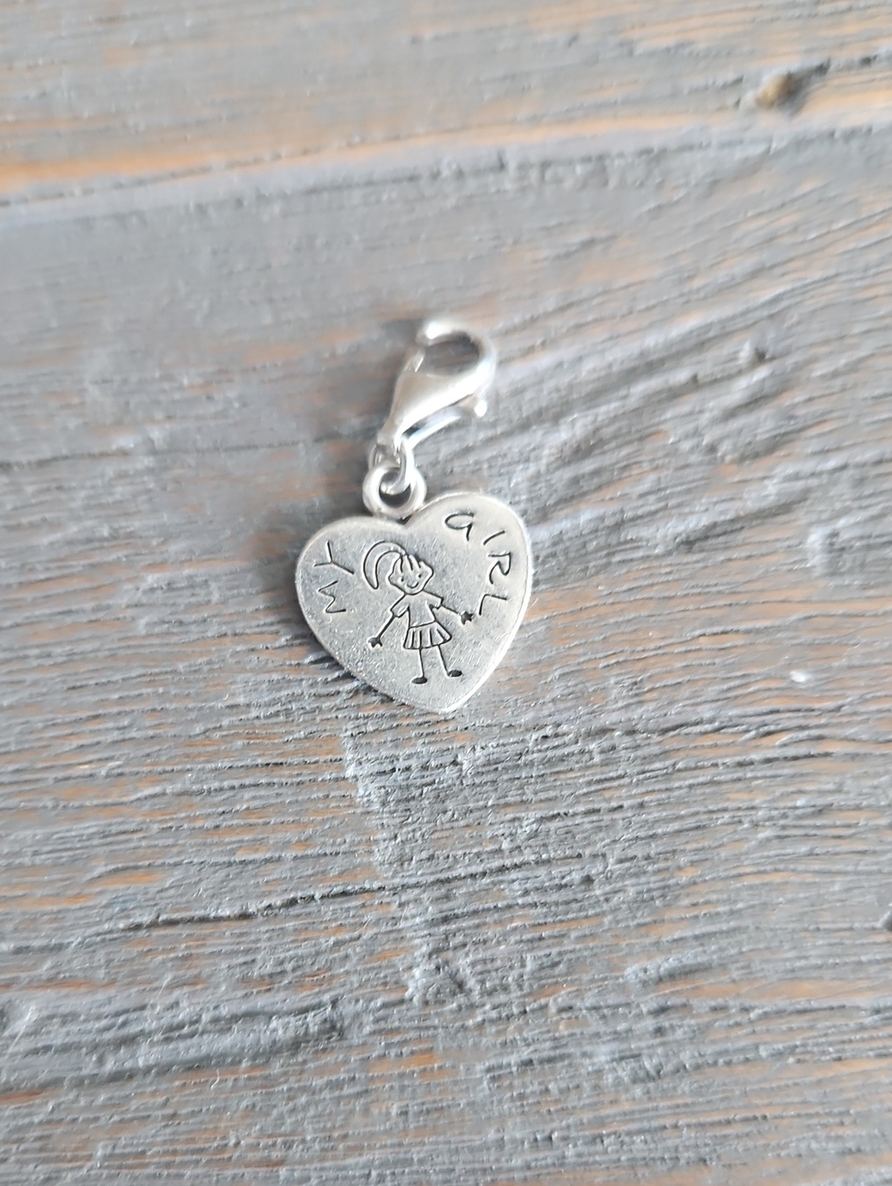Thomas SABO Heart Charm 'My Girl' Silver Tone Kids Charm